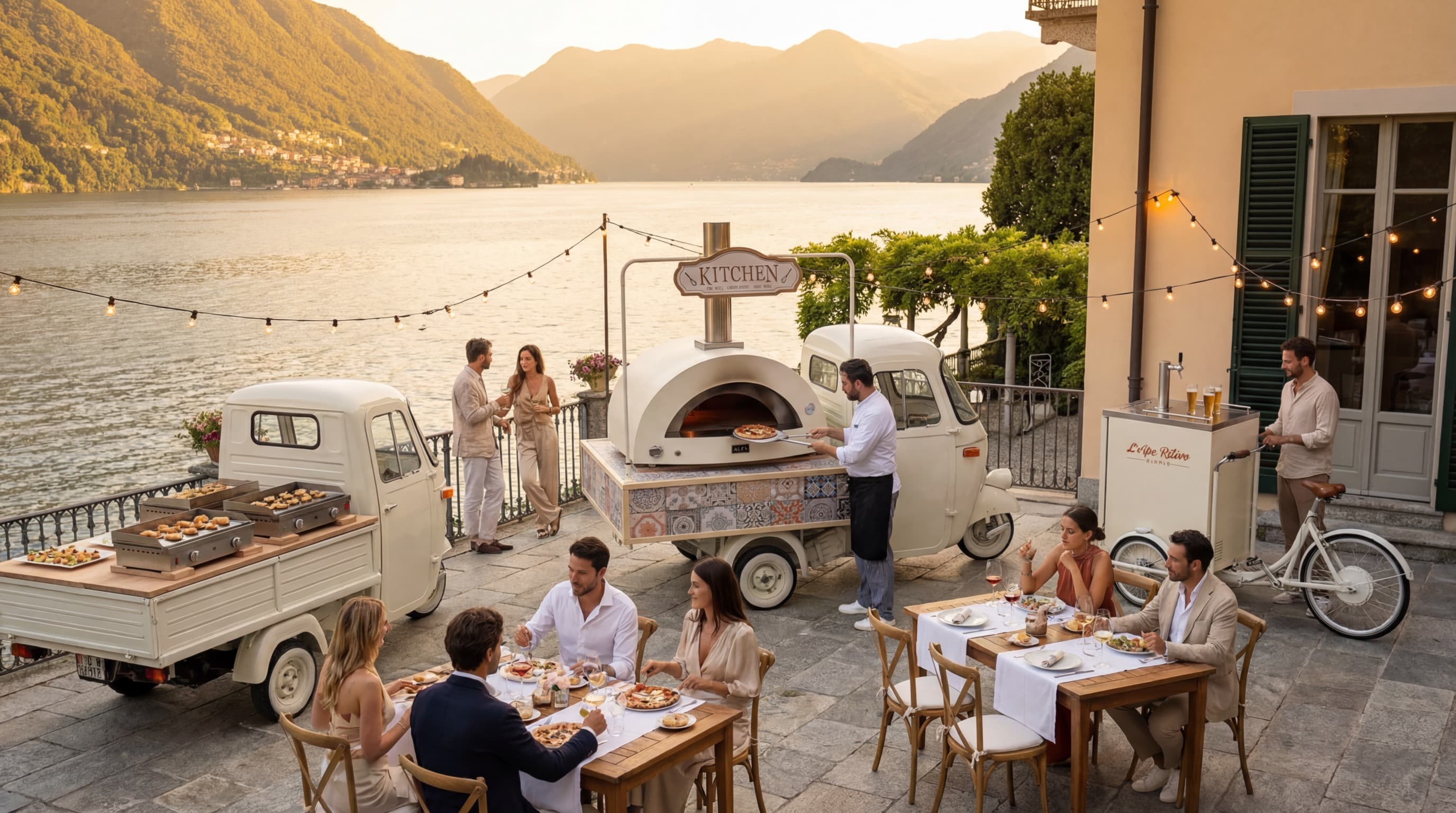 Flotta completa vista lago