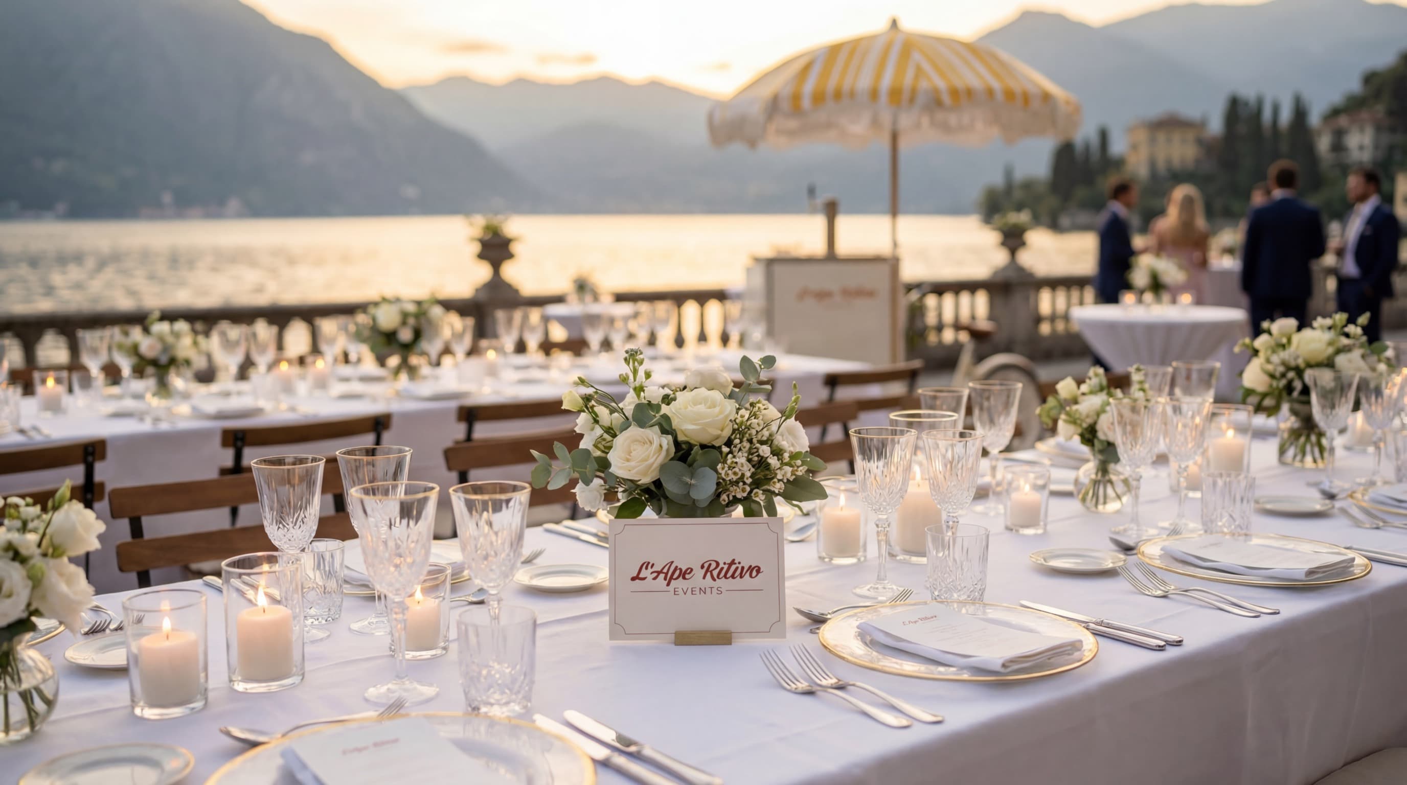 Tavola matrimonio con carrello bar