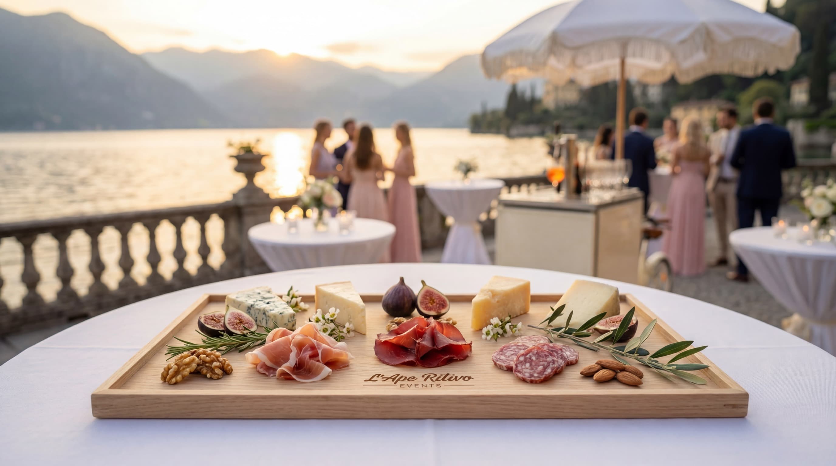 Tagliere salumi vista lago