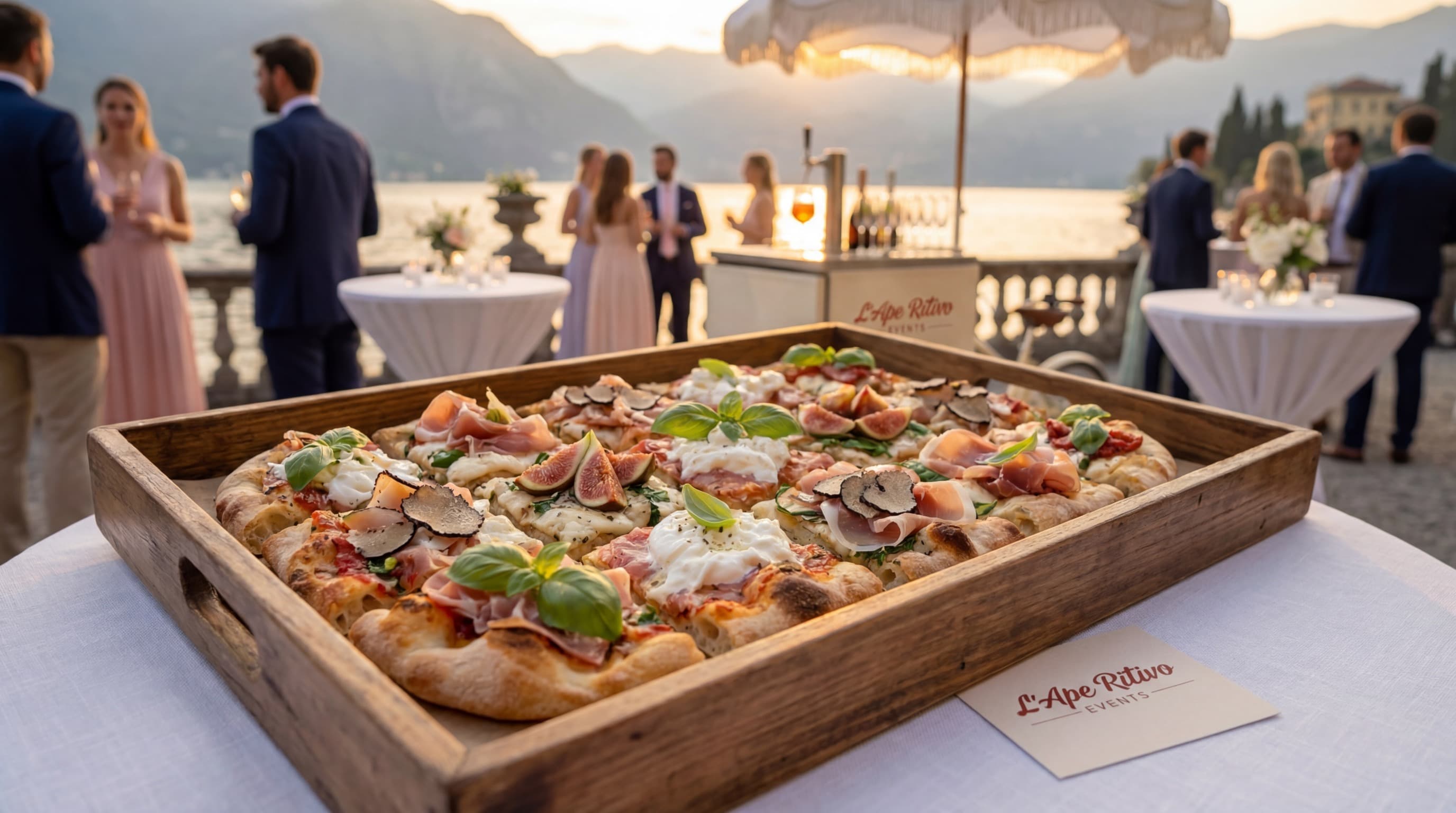 Teglia pizza all'evento